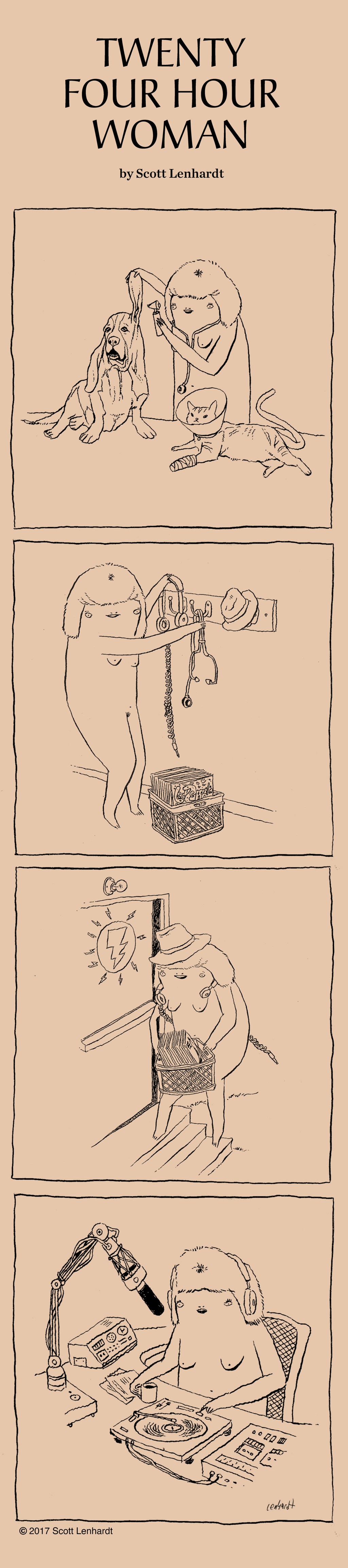 ‘The Twenty-Four Hour Woman’s Two Jobs,’ Today’s Comic by Scott Lenhardt