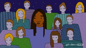 A Black woman surrounded by hostile music industry