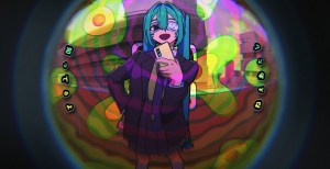 Hatsune Miku as she appears in DECO*27's 'Monitoring'